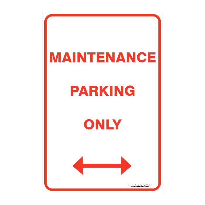 CUSTOM PARKING SIGN - Australian Safety Signs