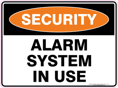 Security Signs - Australian Safety Signs