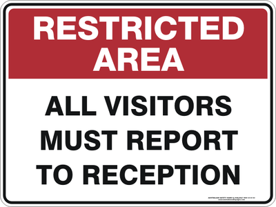 Restricted Area ALL VISITORS MUST REPORT TO RECEPTION 400x ?v=1571438605